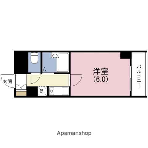 ラ・フェリオ新深江(1K/5階)の間取り写真