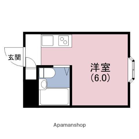 ロイヤル神路Ⅲ(ワンルーム/5階)の間取り写真