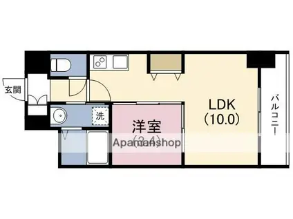 セレニテ京橋クレア(1LDK/6階)の間取り写真