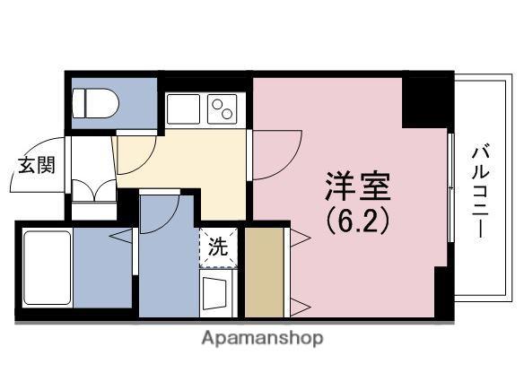 エグゼ天王寺Ⅱ(1K/5階)の間取り写真