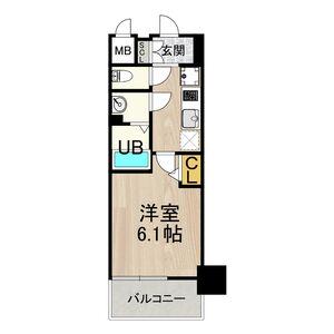 メルディア大正D.C(1K/15階)の間取り写真