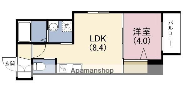 Fアセシアロベリエ(1LDK/2階)の間取り写真