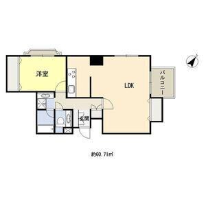 オーラム・アルジャン阿波座(1LDK/10階)の間取り写真