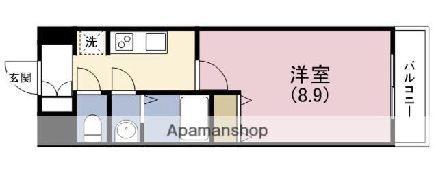 スプランディッド京橋イースト(1K/4階)の間取り写真