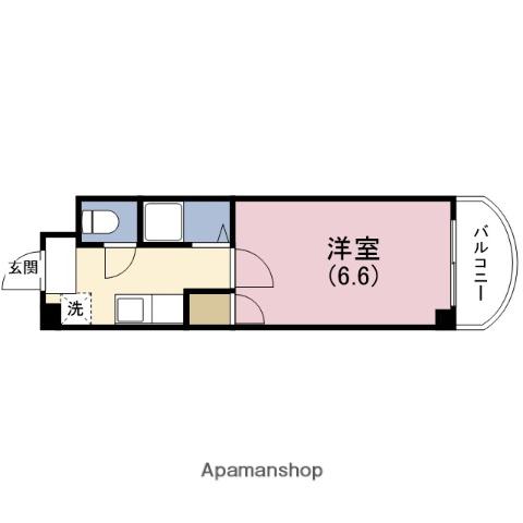 ドエル南本町(1K/11階)の間取り写真