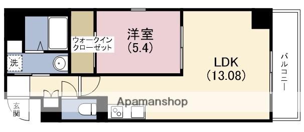 プレジオ鎗屋町(1LDK/2階)の間取り写真