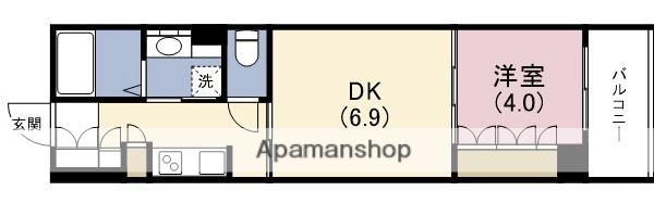 OPUS RESIDENCE 心斎橋 サウス(1DK/6階)の間取り写真