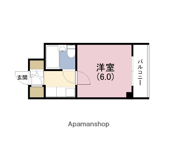 グラシア松屋町(1K/8階)の間取り写真