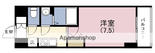 プレサンス堺筋本町センティス(1K/11階)の間取り写真