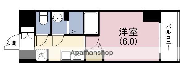 プレサンスOSAKA東中本エシデル(1K/4階)の間取り写真