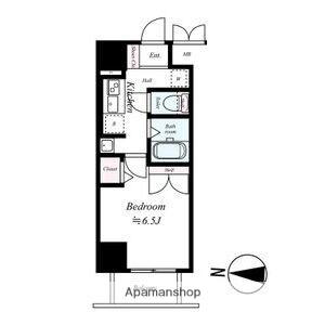 ラナップスクエア大阪城西(1K/10階)の間取り写真