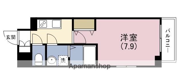 アーバネックス大阪城ウエスト(1K/3階)の間取り写真