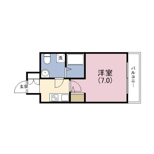 アドバンス心斎橋ラシュレ(1K/5階)の間取り写真