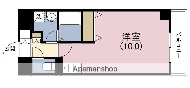 レジデンス釣鐘(1K/5階)の間取り写真