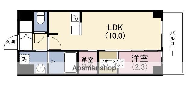 セレニテ本町東リアン(1LDK/12階)の間取り写真