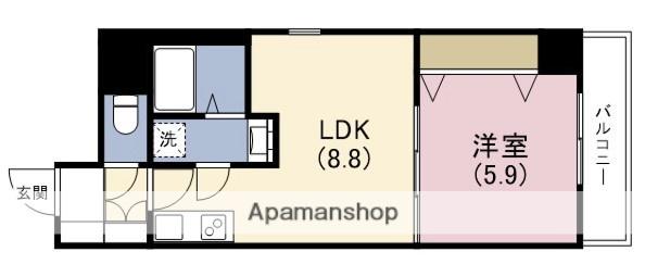 M-CHRIS(1LDK/6階)の間取り写真