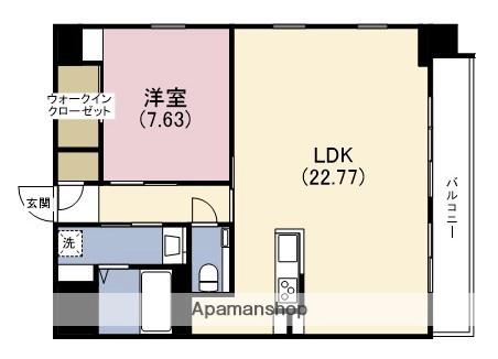 プレジオ松屋町(1LDK/12階)の間取り写真