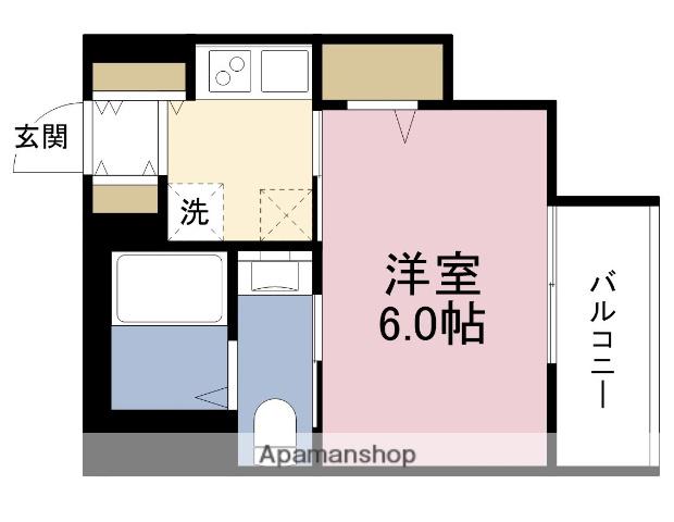 ワールドアイ大阪城イーストアドバンス(1K/12階)の間取り写真