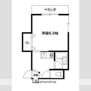 ル・ブール城東(1K/2階)の間取り写真