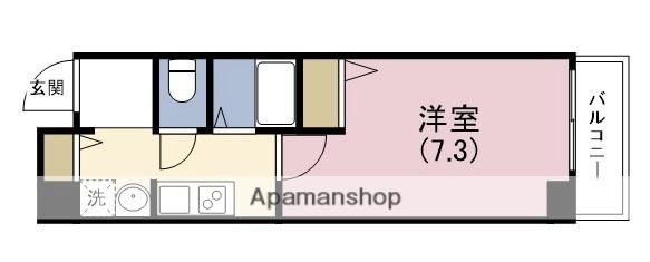 アップルガーデンコート城東(1K/7階)の間取り写真