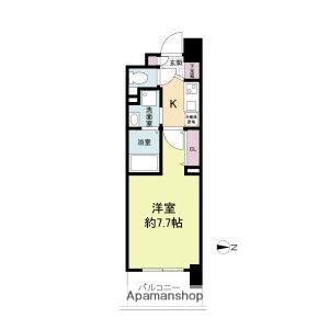 セレニテ心斎橋グランデ(1K/9階)の間取り写真