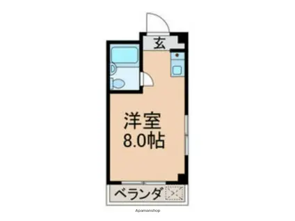 ハイム吉田(ワンルーム/3階)の間取り写真