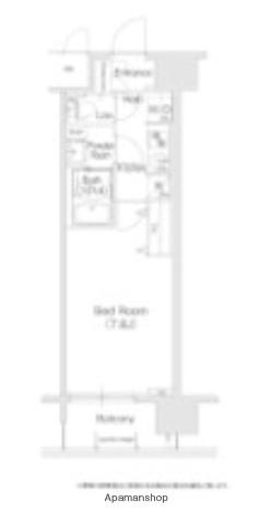 コンフォリア心斎橋イースト(1K/15階)の間取り写真