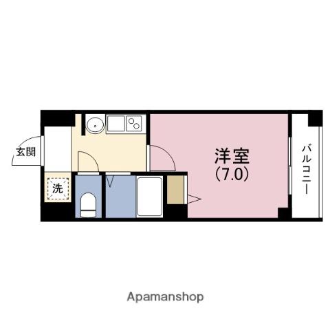 フェニックス日本橋高津(1K/3階)の間取り写真