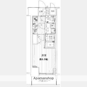 アドバンス心斎橋グランガーデン(1K/7階)の間取り写真