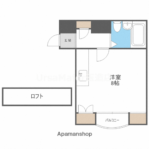 コスモレジデンス蒲生(ワンルーム/5階)の間取り写真
