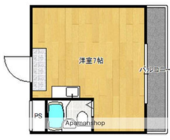 ラパンジール島之内(ワンルーム/1階)の間取り写真