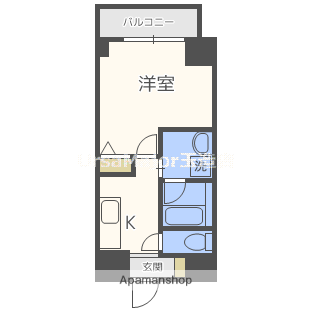 ノエル野江(1K/1階)の間取り写真