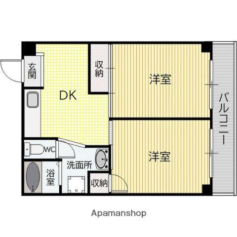 スギタ今福北ハイツ(2DK/3階)の間取り写真