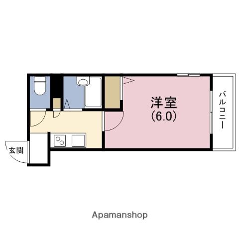 サンフィールド今里(1K/5階)の間取り写真
