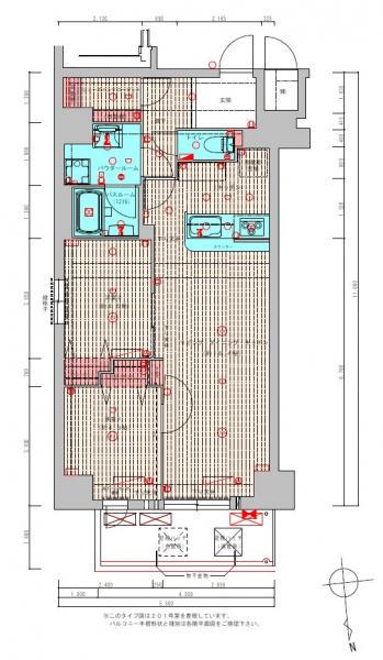 プレサンスNEO新深江リュミエル(2LDK/5階)の間取り写真