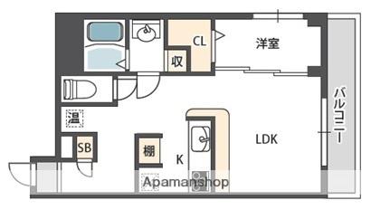 ヴェローナ1(1LDK/2階)の間取り写真