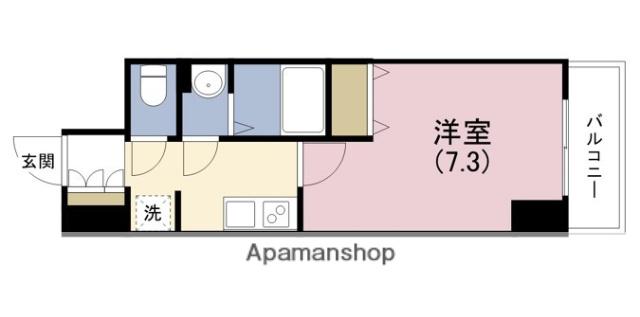 アプリーレ松屋町(1K/12階)の間取り写真