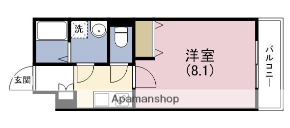 MV.FM大阪放出Ⅱ(1K/5階)の間取り写真