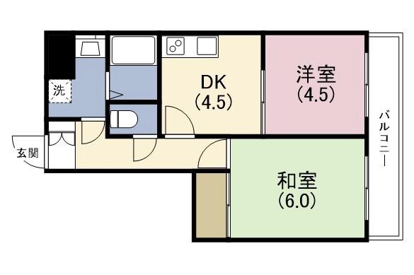 Mプラザ城東五番館(1LDK/3階)の間取り写真