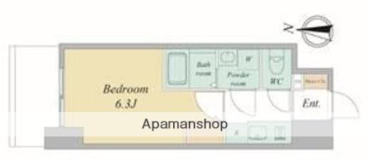 エスリードレジデンス大阪谷町ザ・マークス(1K/2階)の間取り写真