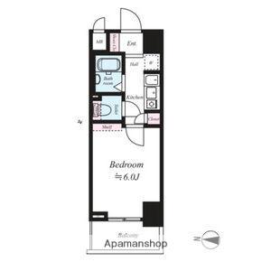 エステムコート心斎橋アルテール(1K/6階)の間取り写真
