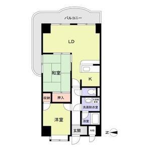 フローリッシュ北田(2LDK/3階)の間取り写真