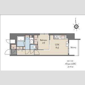 S-RESIDENCE天満橋AR(1LDK/10階)の間取り写真