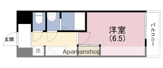ブランシエスタ森ノ宮(1K/7階)の間取り写真