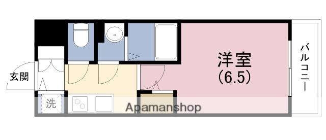 エスリード ザ・イーストレジデンス大阪城(1K/13階)の間取り写真