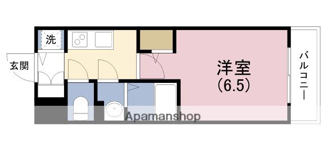 エスリード ザ・イーストレジデンス大阪城(1K/13階)の間取り写真