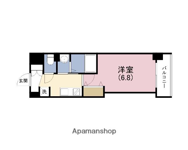 LUXE深江橋Ⅱ(1K/7階)の間取り写真