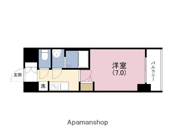 スワンズシティ大阪クレアスト(1K/4階)の間取り写真