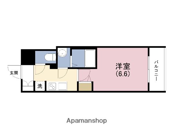 スワンズシティ大阪クレアスト(1K/7階)の間取り写真