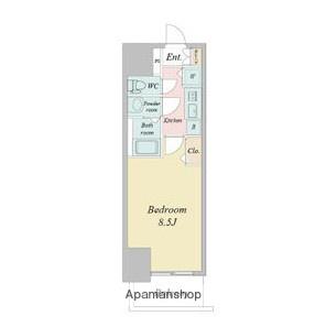 プライムアーバン御堂筋本町(1K/11階)の間取り写真